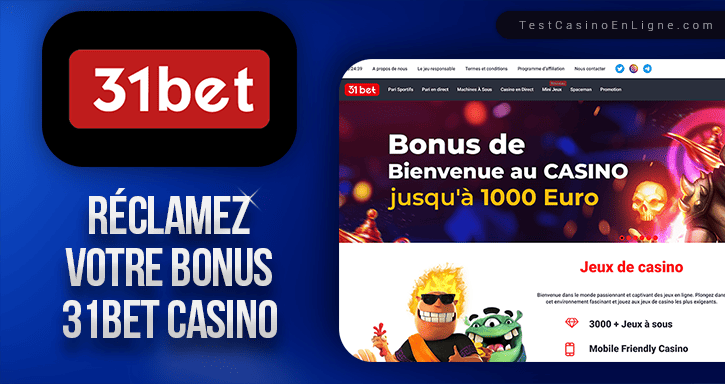 bonus de 31bet casino