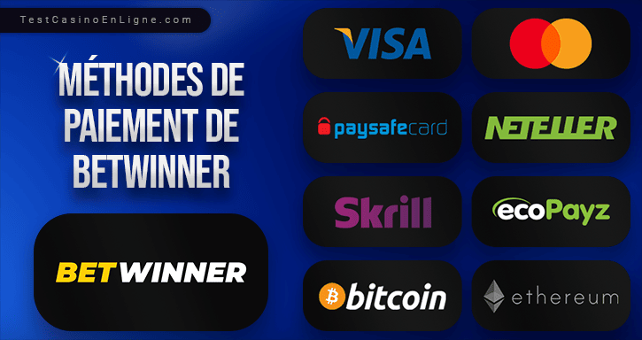 methode de paiement de betwinner casino