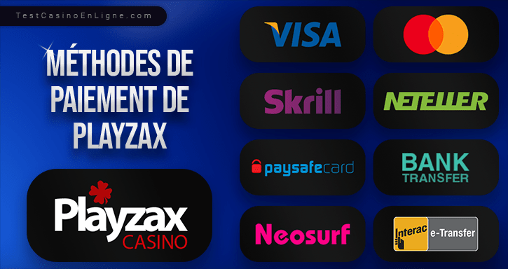 service bancaire de playzax casino