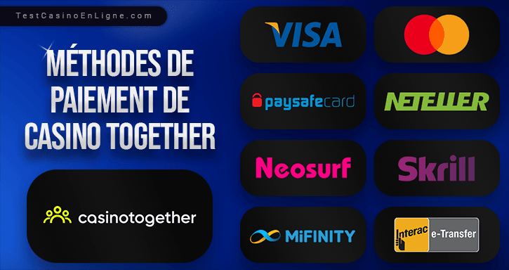 methode de paiement de togheter casino