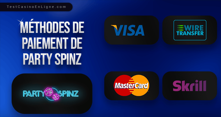 options bancaires de party spinz casino