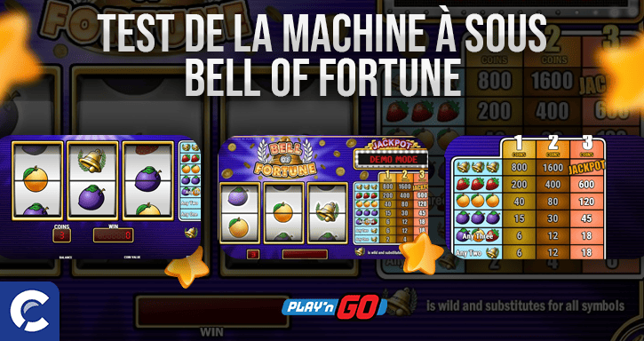 test de la machines à sous bell of fortune