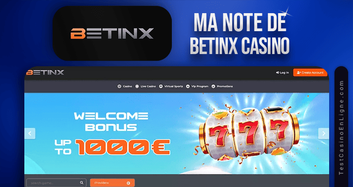 note de betinx casino