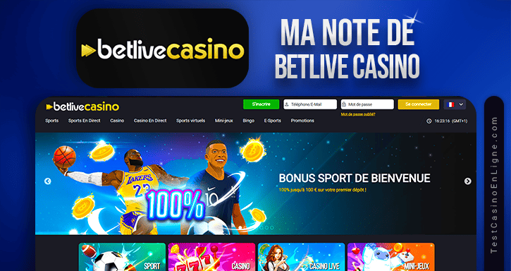 note et recommandation de betlive casino