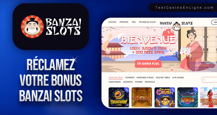 bonus de banzai slots