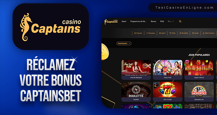 bonus de captainsbet casino