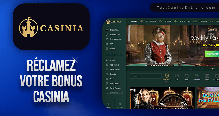 bonus de casinia