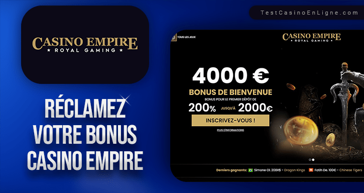 bonus du casino empire