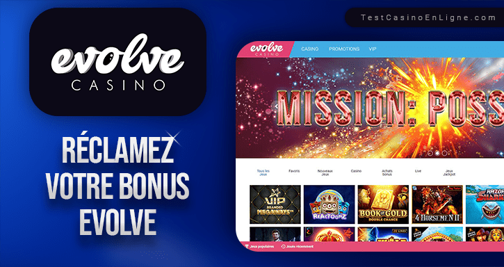 bonus du casino evolve