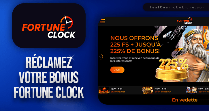 bonus de fortune clock casino