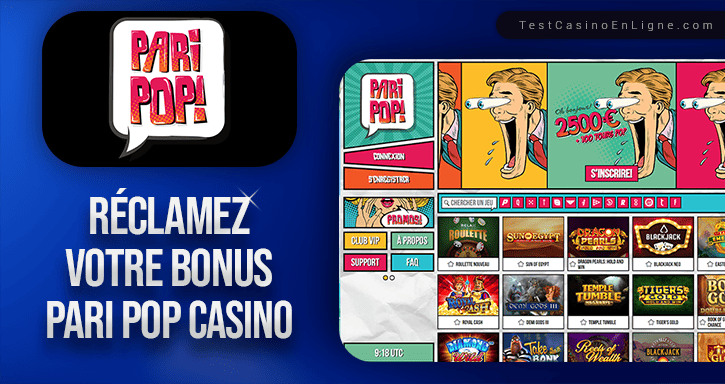 bonus de casino pari pop