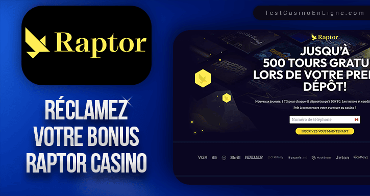 bonus de raptor casino