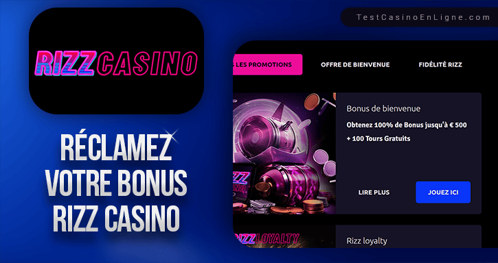 bonus de  rizz casino