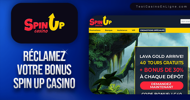 bonus sur spin up casino