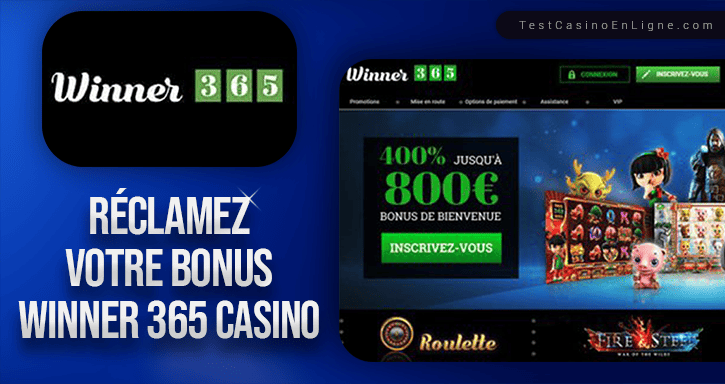bonus de casino winner 365