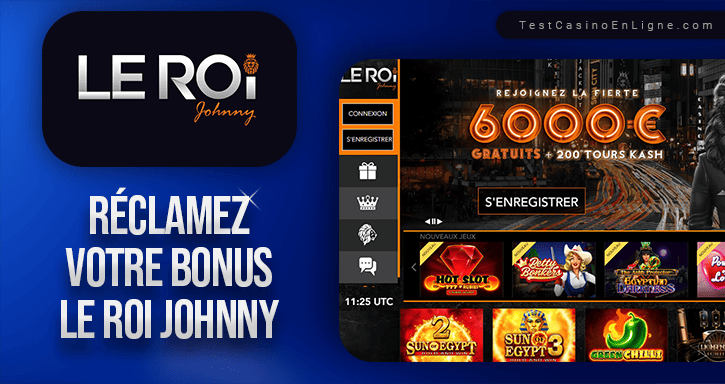 Bonus de Le Roi Johnny Casino