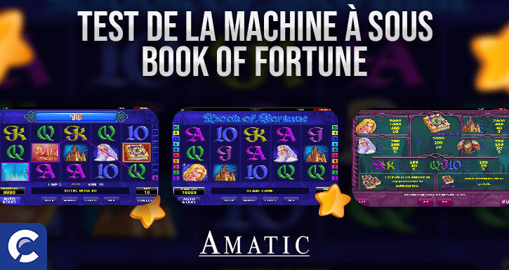 test  de la machines a sous book of fortune