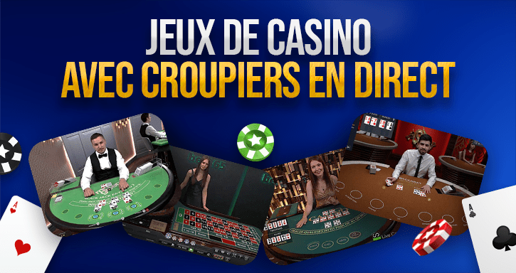 jouez avec des croupiers de casino réels