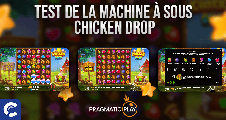 test  de la machines a sous chicken drop