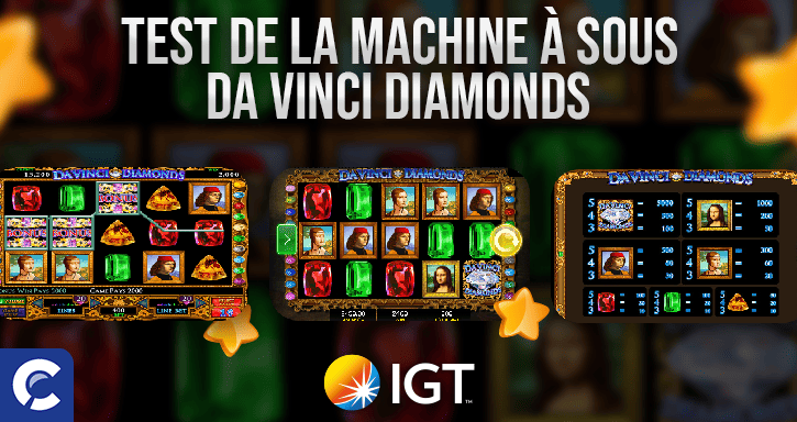 machines à sous da vinci diamonds