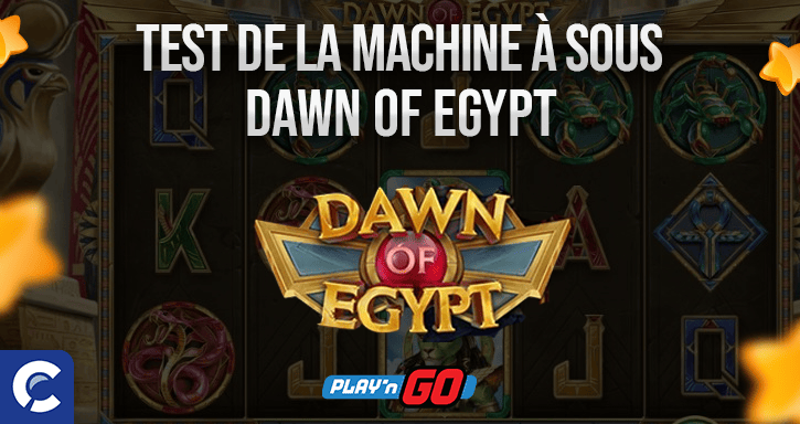 test de la machines à sous dawn of egypt
