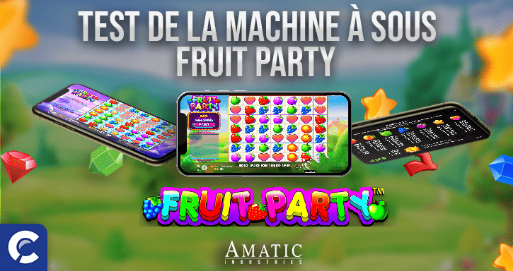 machines à sous fruit party