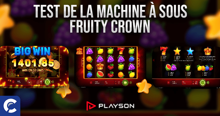 machines à sous fruity crown