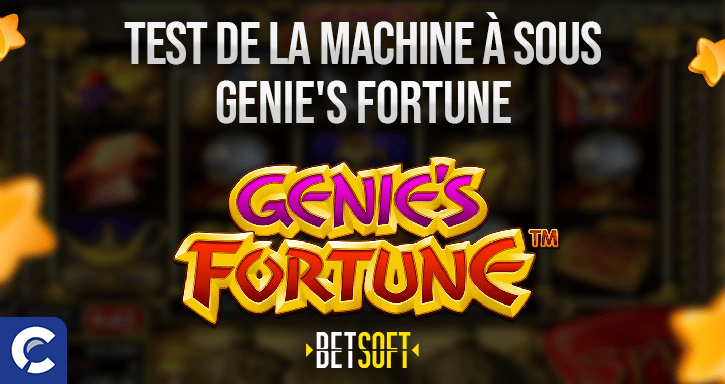 test du jeu genies fortune