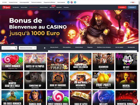 31Bet Casino Software Screenshot