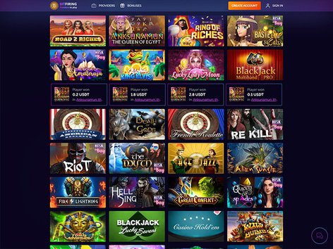 Bitfiring Casino Software Screenshot