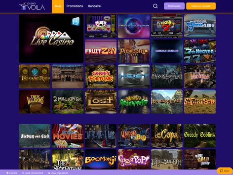Casino Voila Software Screenshot