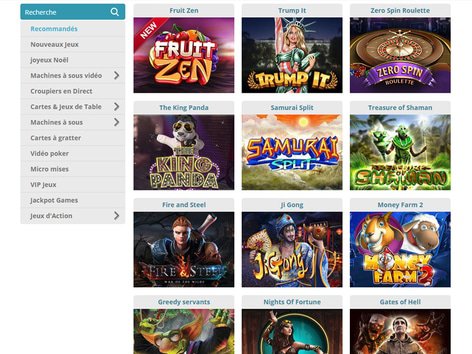 Cozyno Casino Software Screenshot