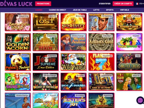 Divas Luck Casino Software Screenshot