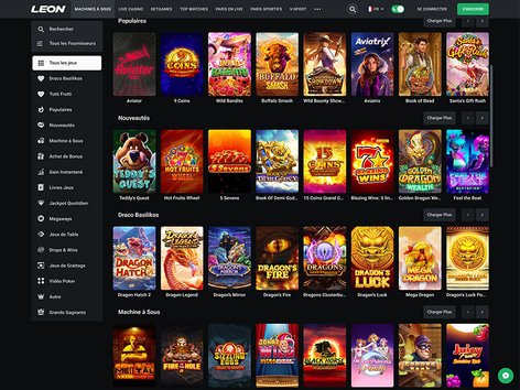 Leon Casino Software Screenshot