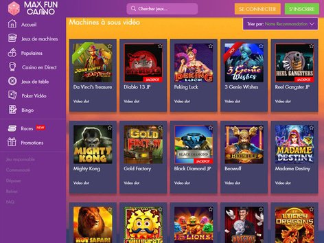 Max Fun Casino Software Screenshot
