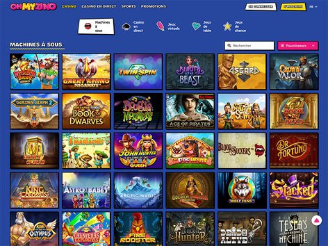 Oh My Zino Casino Software Screenshot