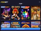 PowBet Casino Software Screenshot
