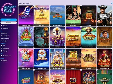 Ra Casino Software Screenshot