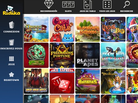 Ridika Casino Software Screenshot