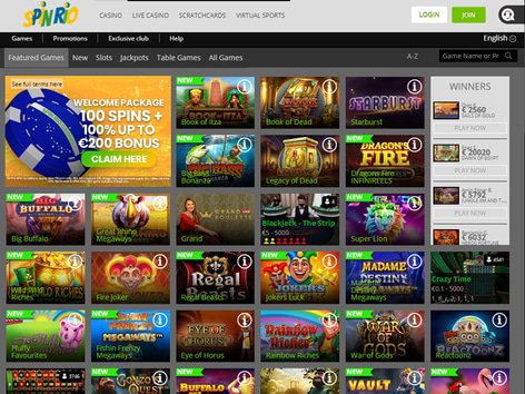 Spin Rio Casino Software Screenshot