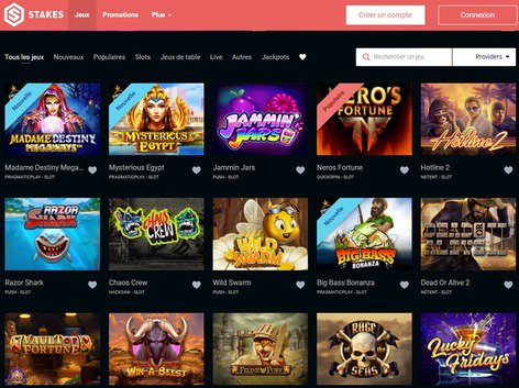 Stakes Casino Software Screenshot