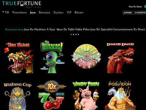 True Fortune Casino Software Screenshot