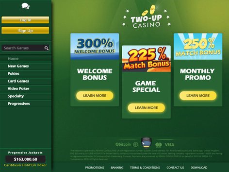 Two Up Casino Software Screenshot