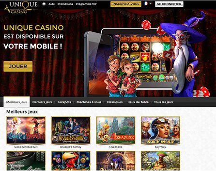Unique Casino Software Screenshot
