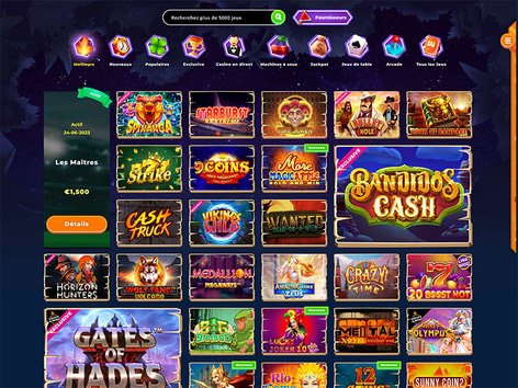 Wazamba Casino Software Screenshot