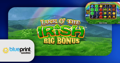 Lancement du jeu Luck O The Irish Big Bonus