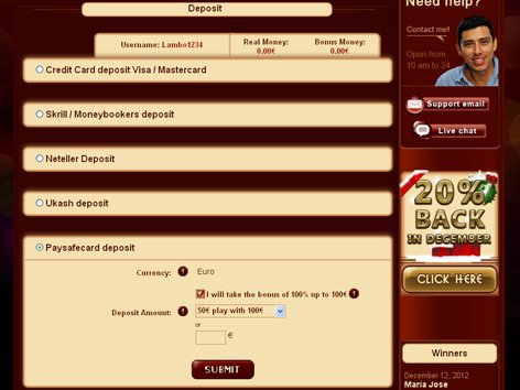 Tropezia Palace Cashier Screenshot