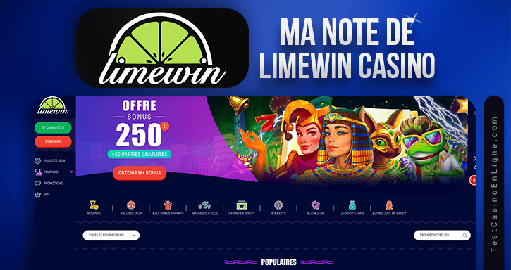 note et recommandation de limewin casino