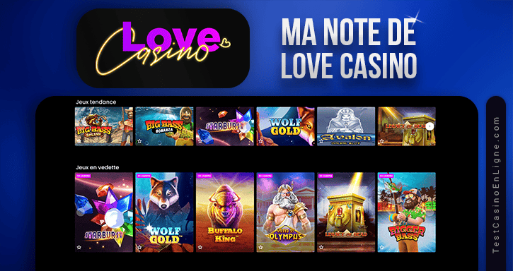 note et recommandation de love casino