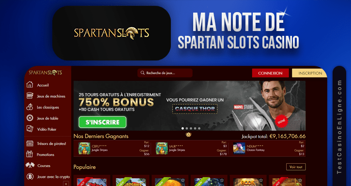 Aperçu de Spartan Slots Casino